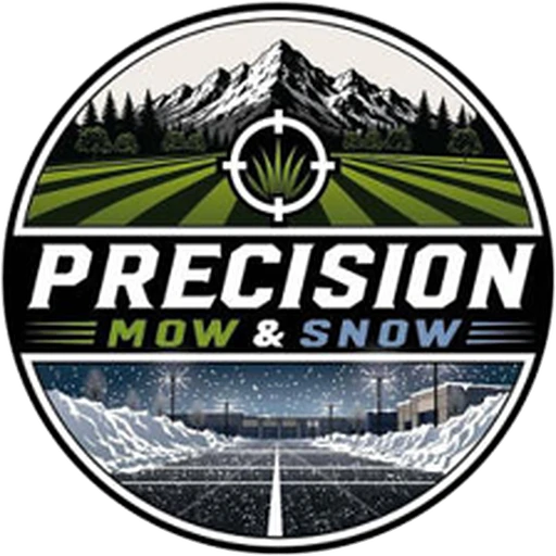 Precision Mow & Snow badge logo